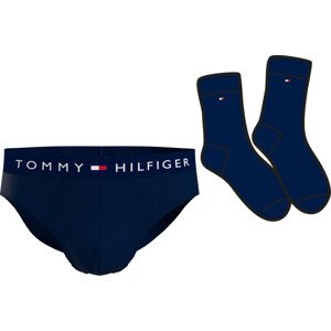 Pánské slipy & ponožky set TH ORIGINAL LOGO BRIEFS & SOCKS SET UM0UM030590Y3 tmavě modrá - Tommy Hilfiger MD