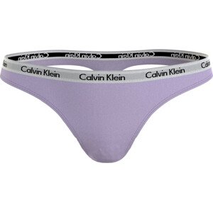 Dámská tanga Thong Carousel 0000D1617ESPI lila - Calvin Klein XL