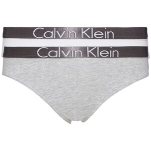 Dívčí kalhotky 2 Pack Girls Bikini Brief G80G800071033 šedá/bílá - Calvin Klein 8-10