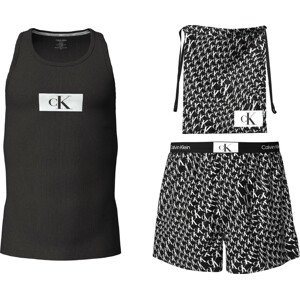 Spodní prádlo Pánské pyžamo TANK TOP BOXER SET 000NM2391EDRP - Calvin Klein L