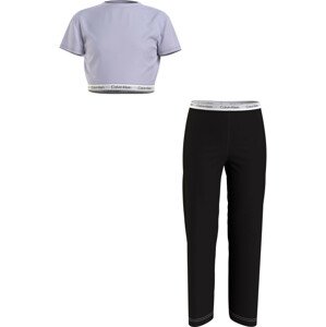 Dívčí pyžamo KNIT PJ SET (SS+PANT) G80G8006100VY - Calvin Klein 12-14