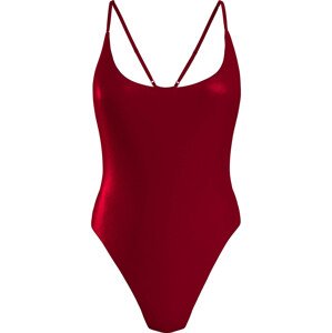 Dámské jednodílné plavky Racer Back Swimsuit Neo Archive KW0KW02182XLB červená - Calvin Klein L