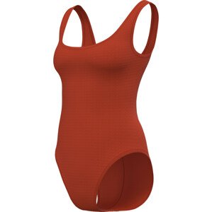 Dámské jednodílné plavky Cut Out Swimsuit CK Texture KW0KW02214S04 korálově oranžová - Calvin Klein XS