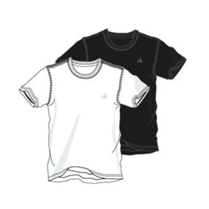 Chlapecké tričko 2 Pack Boys Lounge T-Shirts Modern Cotton B70B793300908 bílá/černá - Calvin Klein 8-10