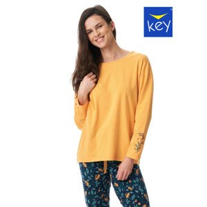 Dámské pyžamo LNS 537 B23 Žlutá a tmavě modrá L