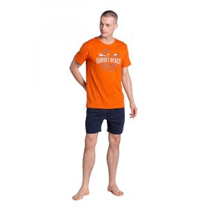 Pánské pyžamo 38867 Led oranžová L
