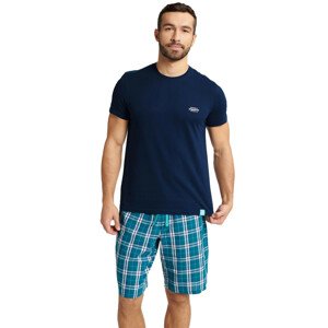 Pánské pyžamo 40663 granatowa - HENDERSON tmavě modrá XL
