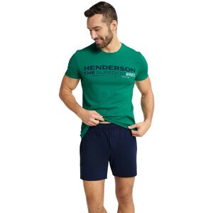 Pánské pyžamo 40679 Fader green - HENDERSON zelená XXL
