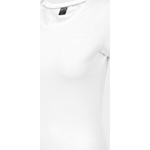 Dámské bavlněné tričko 4F TSD300 Bílé Bílá XL