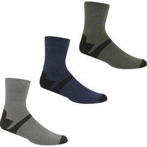 Pánské ponožky Regatta RMH048 3pk OutdoorLsty SUA barevné Barevné 39-42