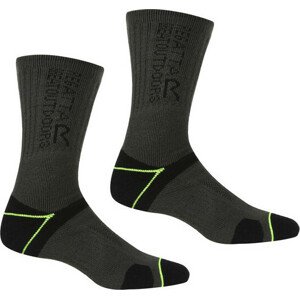 Pánské ponožky Regatta RMH043 BlisterProtect II KDE černé Černá 6-8