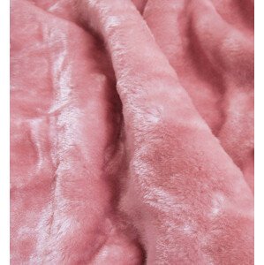 Voděodolná růžová dámská bunda parka (M-176) Růžová XXL (44)