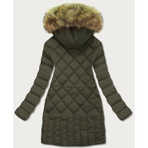 Prošívaná dámská zimní bunda v khaki barvě (LF808) zielony S (36)