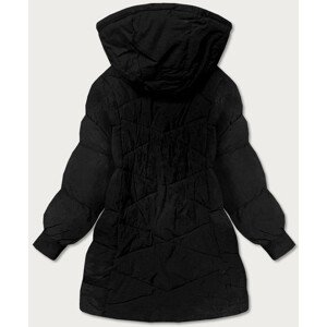 Černá dámská oversize zimní bunda (736ART) černá ONE SIZE
