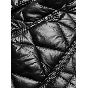 Černá dámská plus size bunda pro přechodné období (MM21-76) černá 46