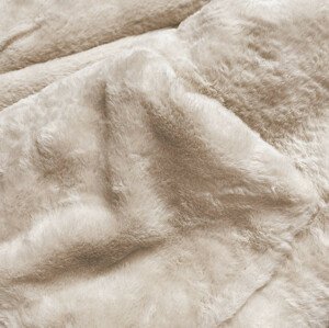 Teplá béžová oboustranná dámská zimní bunda (W610) Béžová XXL (44)