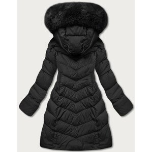Černá zimní bunda s kapucí (TY045-1) černá S (36)
