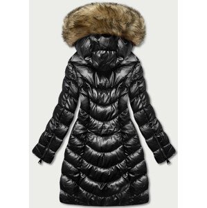 Černá dámská péřová zimní bunda (M-21006) černá S (36)