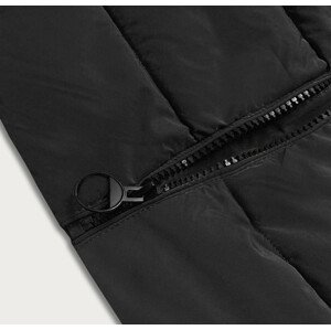 Černá dámská zimní bunda s kapucí (2M-21003) černá S (36)
