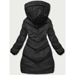 Černá dámská zimní bunda s kapucí (5M733-392) černá S (36)