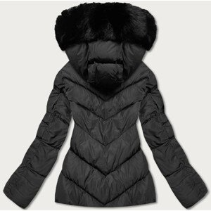 Krátká černá dámská zimní bunda (TY035-1) černá L (40)