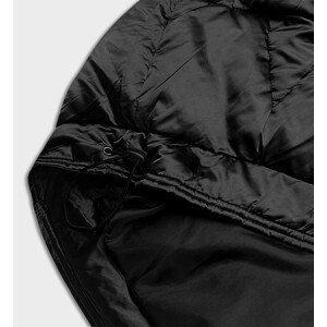 Krátká černá oversize bunda (H-1109-01) černá S (36)