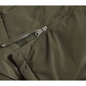 Dámská zimní bunda parka v khaki barvě (CAN-588BIG) khaki 50