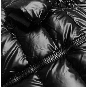 Černá dámská vypasovaná zimní bunda (2M-032) černá S (36)