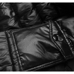 Krátká černá dámská zimní bunda (YP-20129-1) černá L (40)
