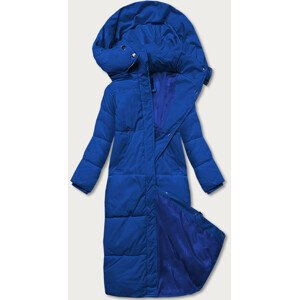 Světle modrá dlouhá dámská zimní bunda (AG3-3031) Modrá S (36)