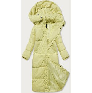 Dlouhá žlutá dámská zimní bunda (AG3-3031) Žlutá S (36)