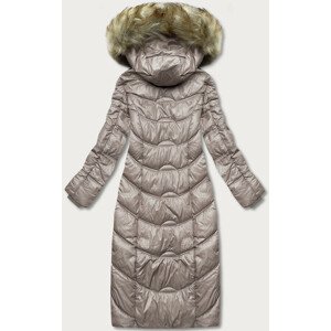 Lehká dlouhá dámská bunda ve velbloudí barvě (H-203) Béžová S (36)