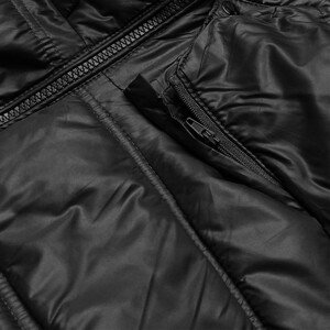 Černá dámská prošívaná bunda pro přechodné období (H-205) černá S (36)