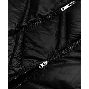 Černá dámská bunda s kapucí pro přechodné období (H-97-1) černá 46
