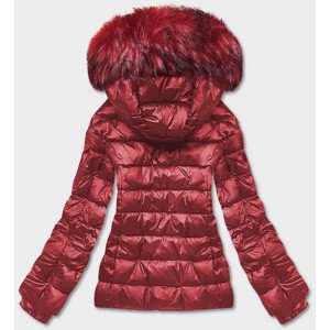 Krátká červená dámská zimní bunda (YP-20129-8) Červená S (36)