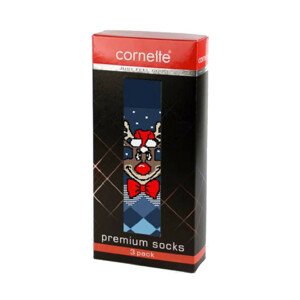 Pánské vánoční ponožky Cornette Premium A36 A'3 39-47 mix barev-mix designu 42-44