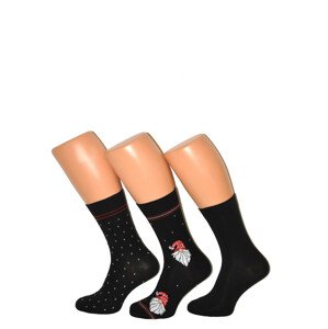 Pánské vánoční ponožky Cornette Premium A47 A'3 39-47 černá 45-47