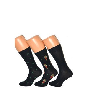 Pánské vánoční ponožky Cornette Premium A48 A'3 39-47 tmavě modrá 45-47