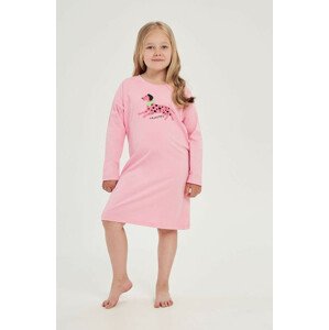 Dívčí noční košile Ruby růžová pro mladší děti  128