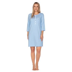 Dámská noční košile Regina 114 3/4 M-XL modrá XL