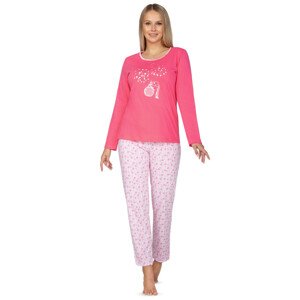 Dámské pyžamo 636 BIG růžová 4XL