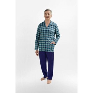 Pánské rozepínané pyžamo 403 ANTONI zelená XL