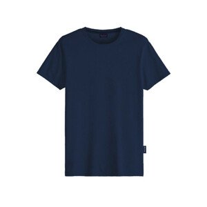 Pánské tričko John Frank JFTMOD10 Tm. modrá XL