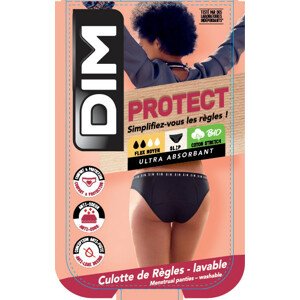 Dámské menstruační kalhotky Protect MENSTRUAL SLIP Tmavě modrá s béžovou - DIM  tmavě modrá - vzor 36/38