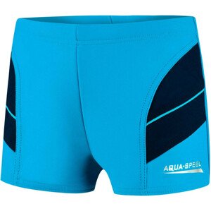 AQUA SPEED Plavecké šortky Andy Blue/Navy Blue Pattern 24 104
