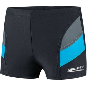 AQUA SPEED Plavecké šortky Andy Grey/Blue Pattern 32 122