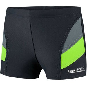 AQUA SPEED Plavecké šortky Andy Grey/Green Pattern 38 116