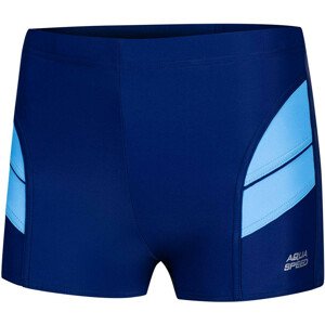 AQUA SPEED Plavecké šortky Andy Navy Blue/Blue Pattern 12 116