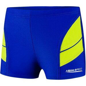 AQUA SPEED Plavecké šortky Andy Navy Blue/Green Pattern 28 122