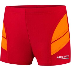 AQUA SPEED Plavecké šortky Andy Red/Orange Pattern 31 110